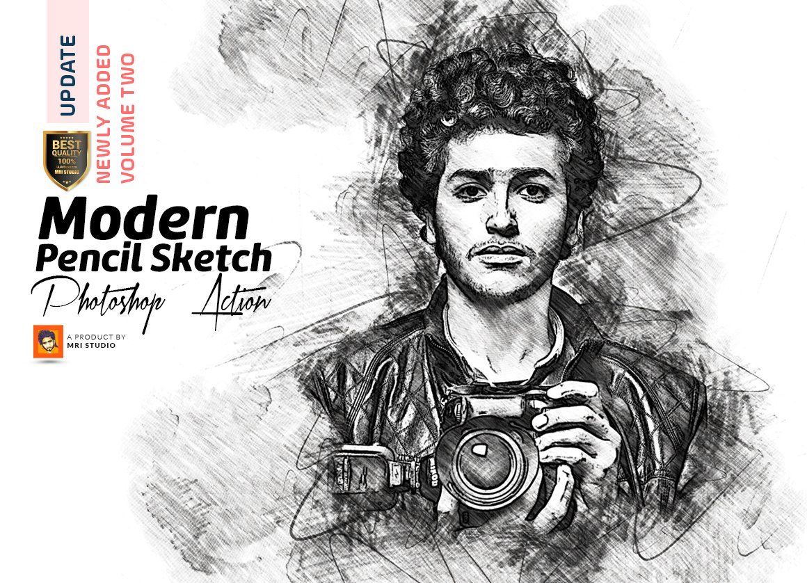 Modern Pencil Sketch PS Actioncover image.
