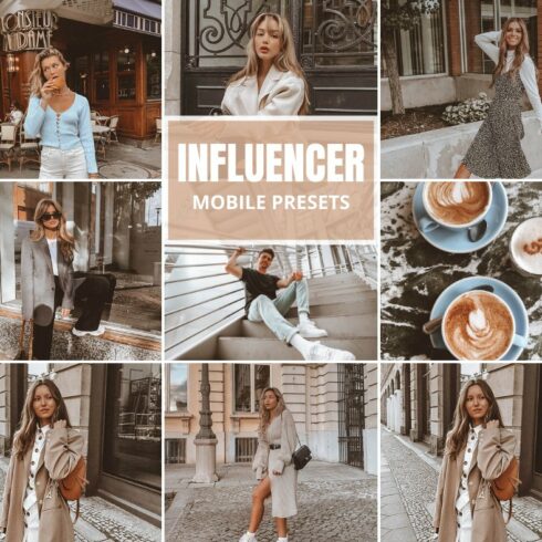 Influencer Mobile Lightroom Presetscover image.