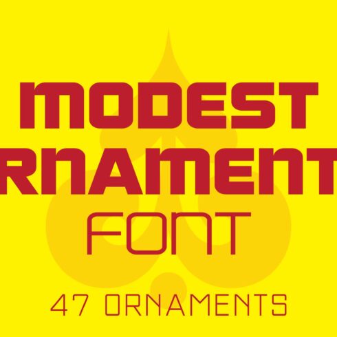 Modest Ornaments Font cover image.