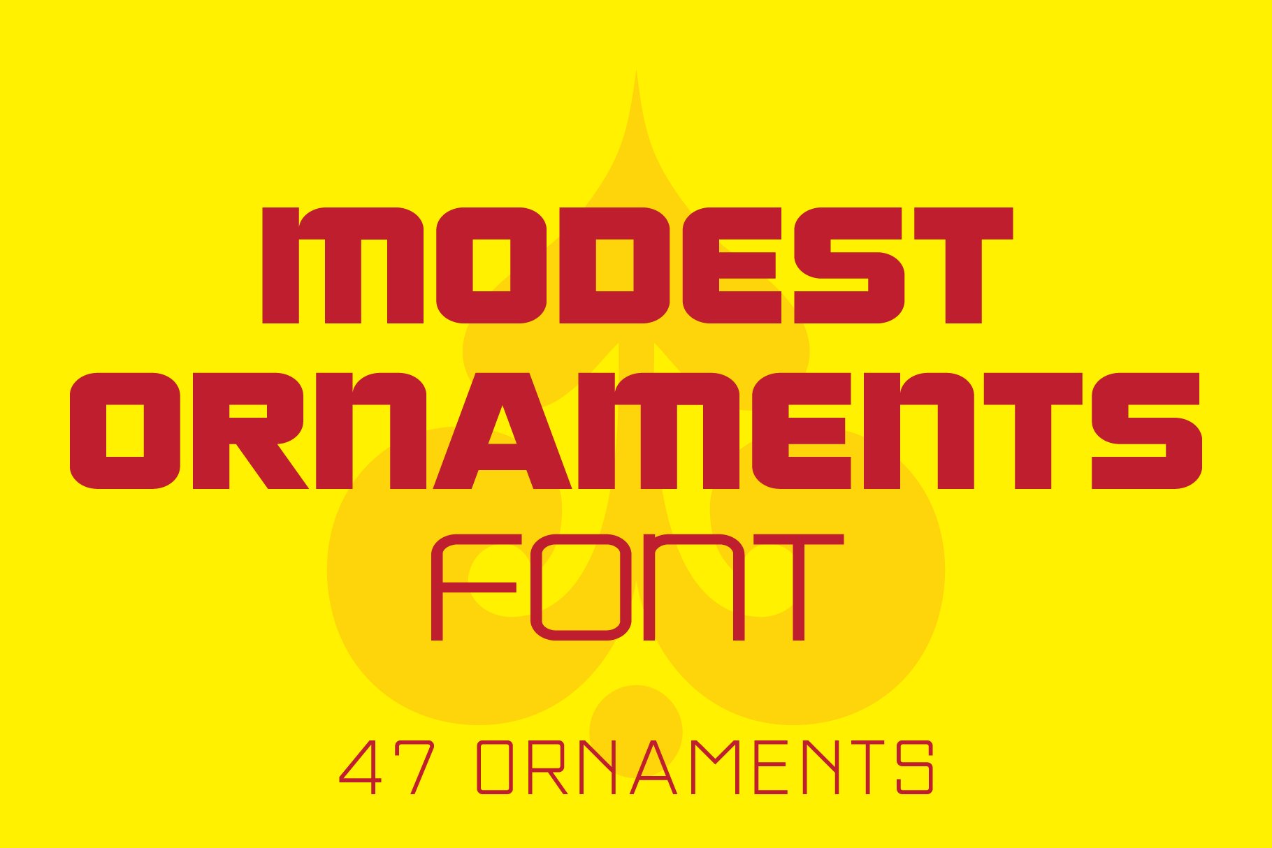 Modest Ornaments Font cover image.