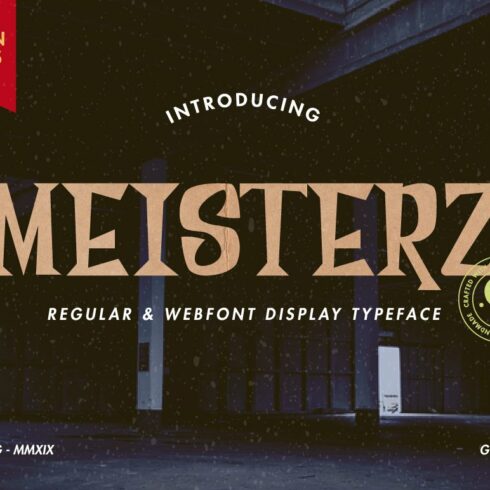 Meisterz Typeface cover image.