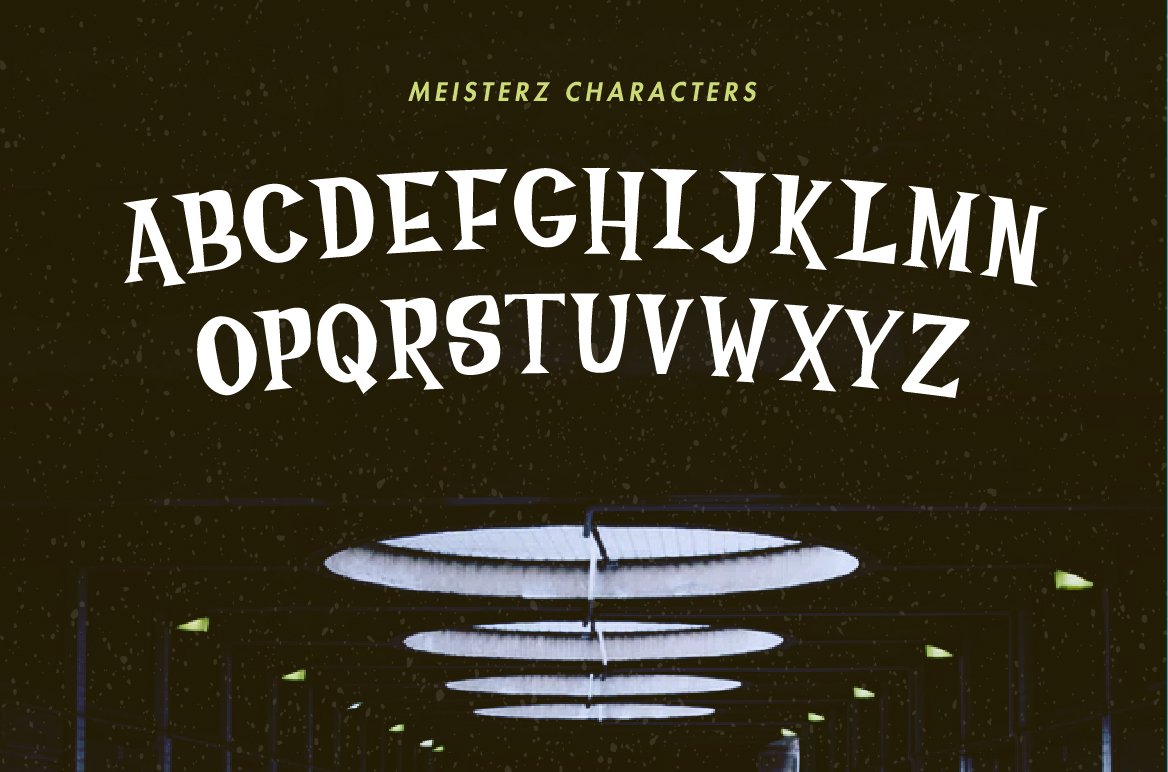 Meisterz Typeface preview image.
