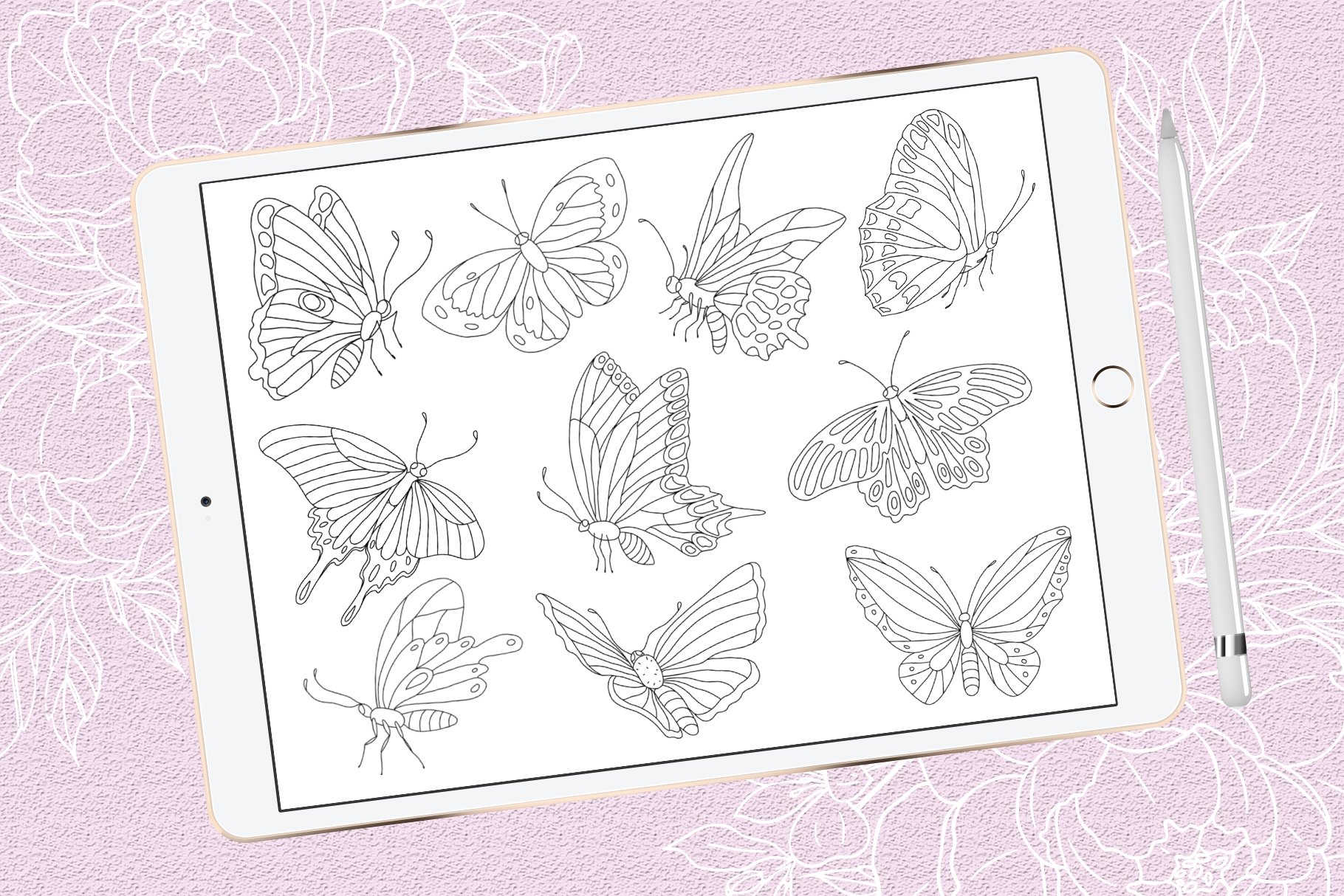 Butterflies brushes for Procreatepreview image.