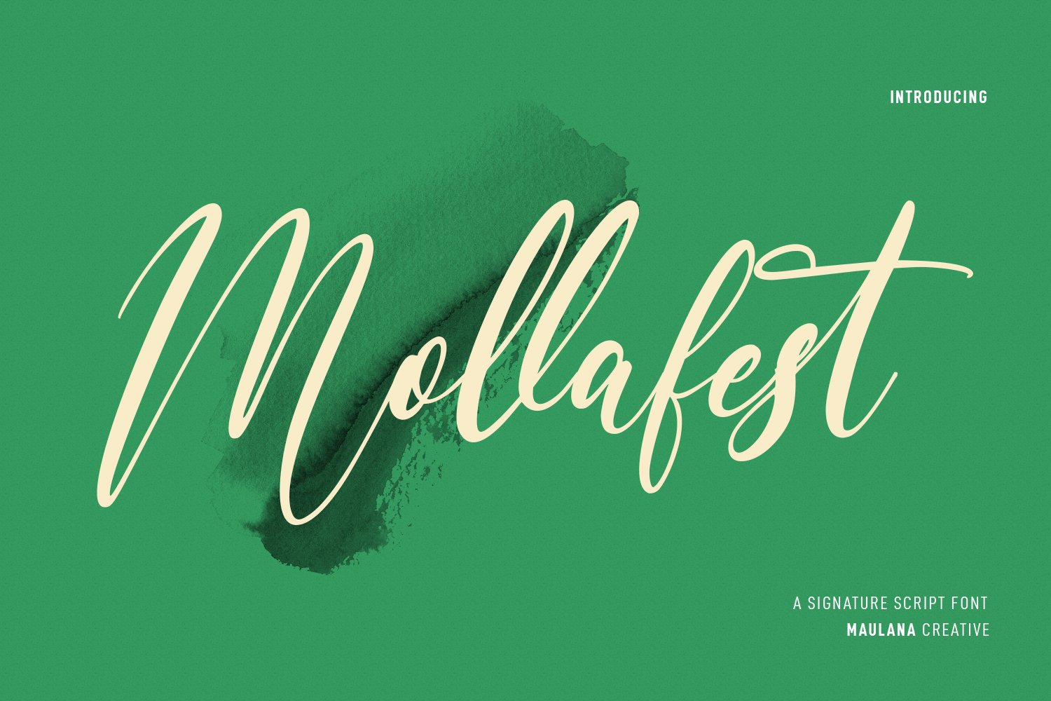 Mollafest Script Font cover image.