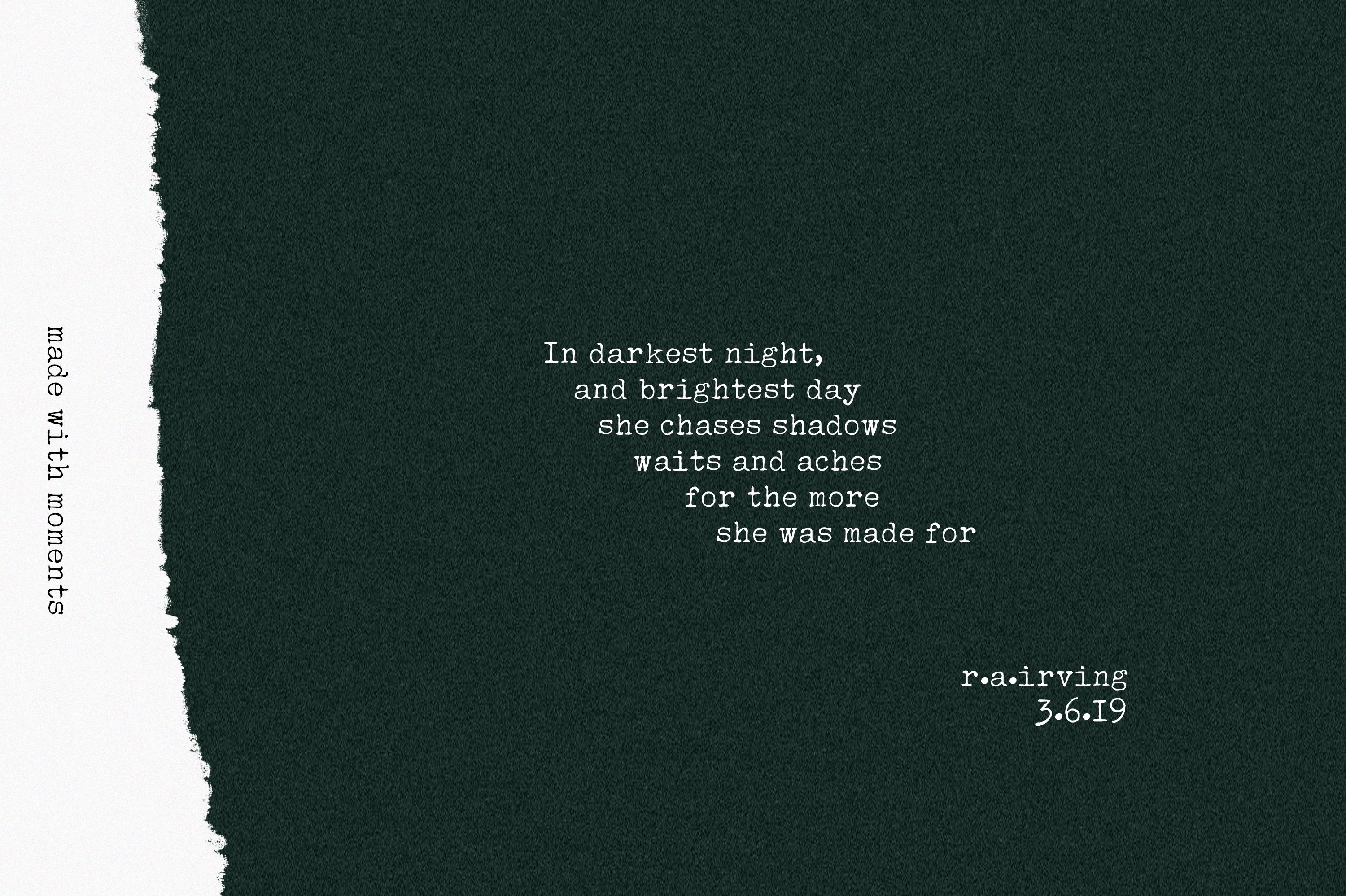 Moments | Typewriter Font preview image.