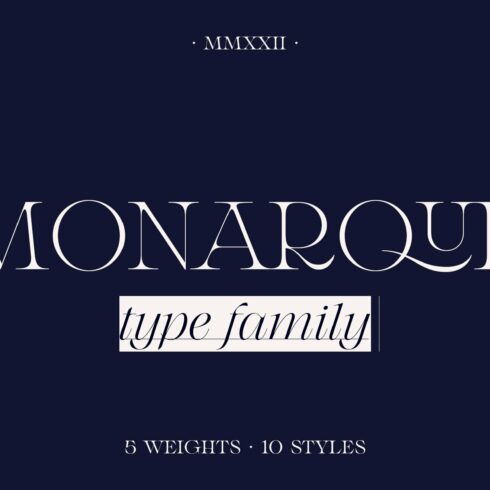 Monarque Serif Type Familycover image.