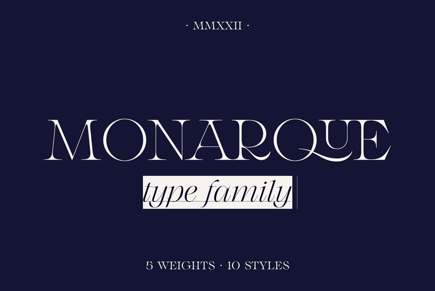 Monarque Serif Type Familycover image.