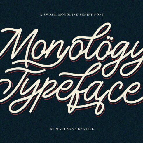 Monology Swash Script Vintage Font cover image.