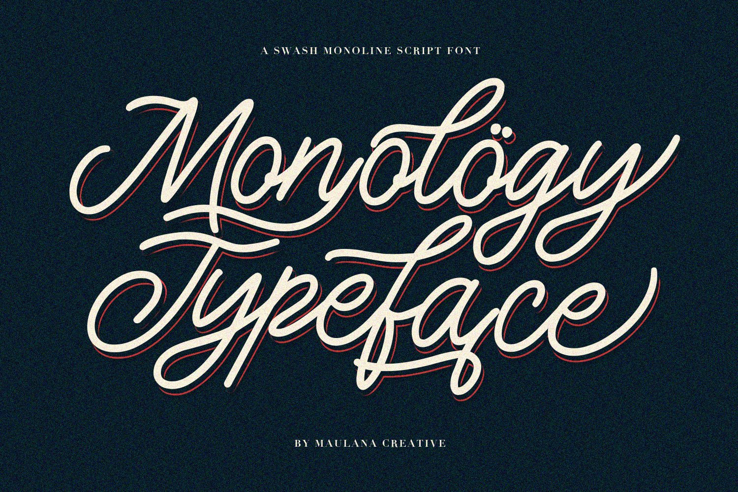 Monology Swash Script Vintage Font cover image.