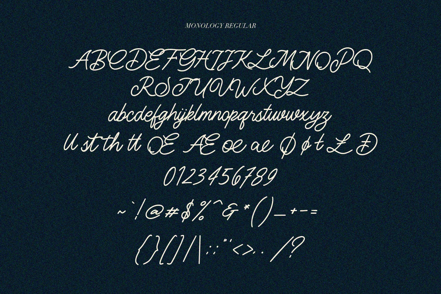 monology swash script vintage font 7 276