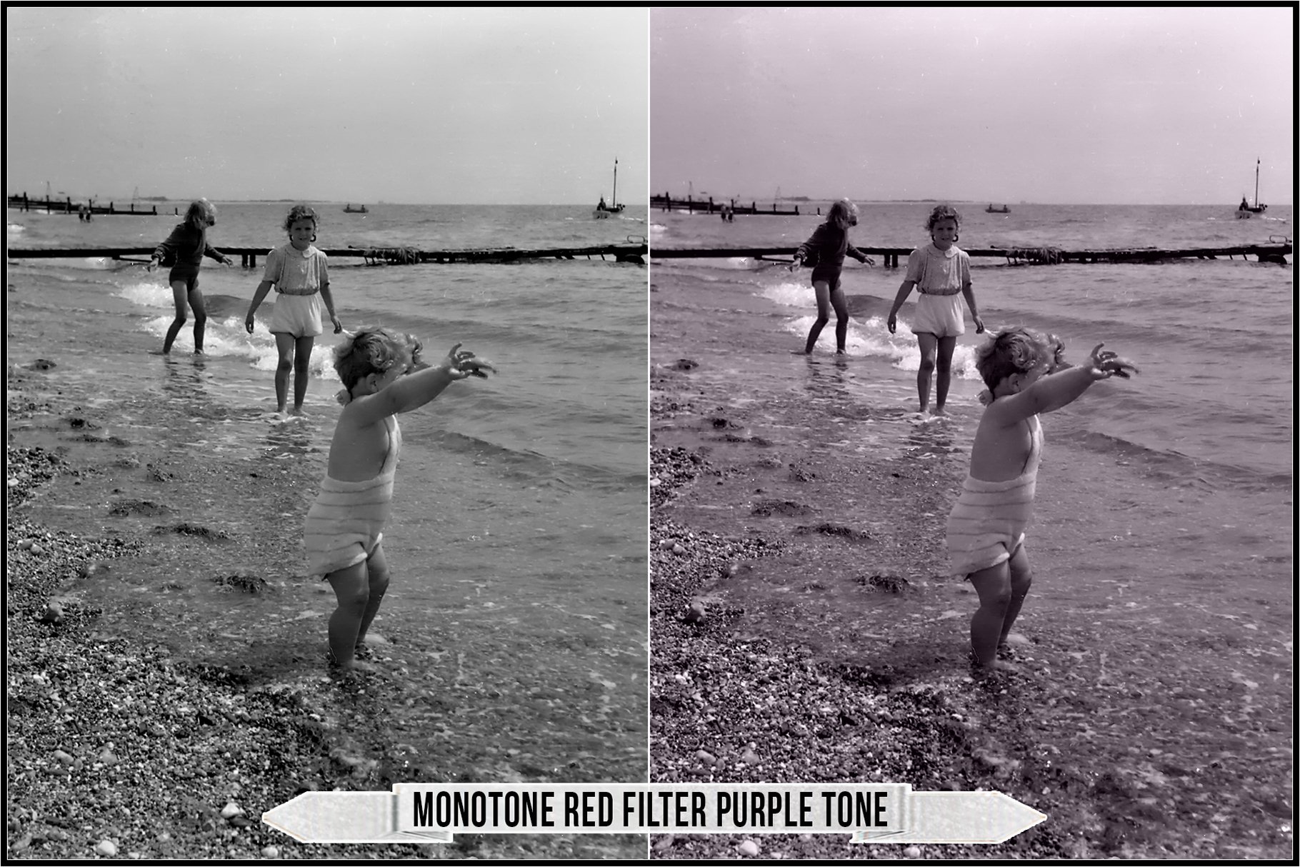 monotone red filter purple tone 317