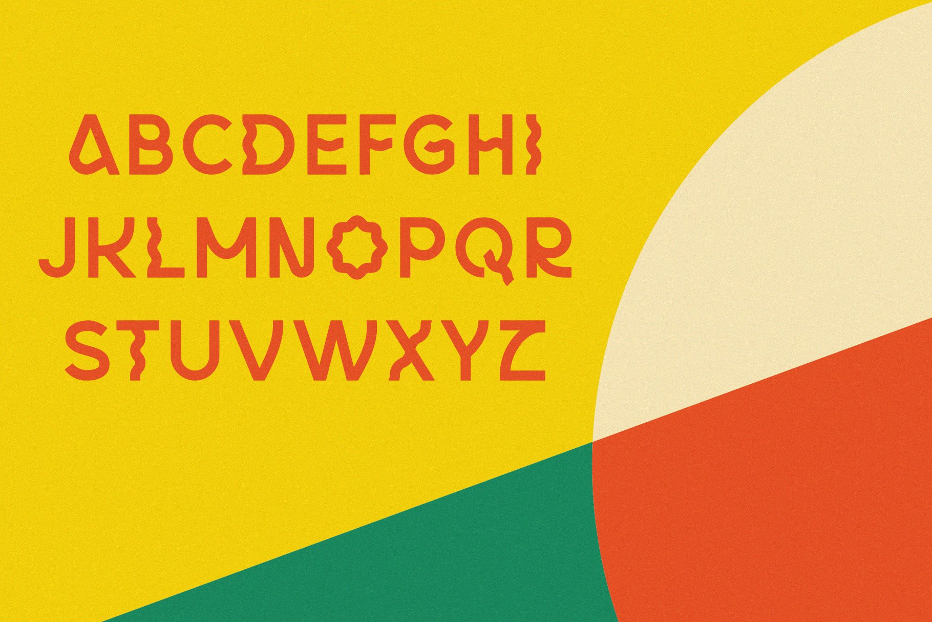 Monro - Quirky Display Typeface preview image.