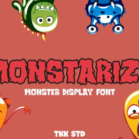 Monstarize - Gaming Font cover image.