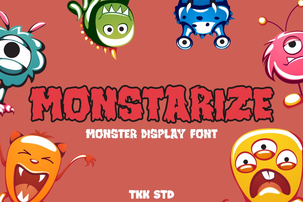 Monstarize - Gaming Font cover image.