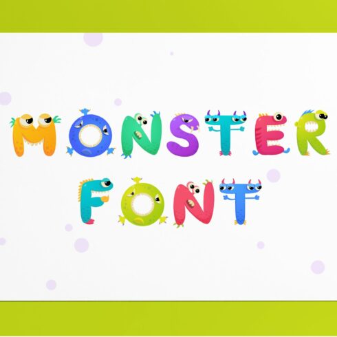 Monster Font - Color Vector Font cover image.