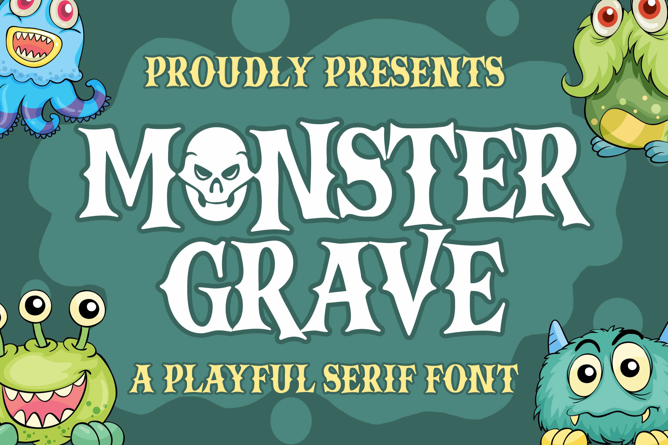 Monster Grave a Playful Serif Font cover image.