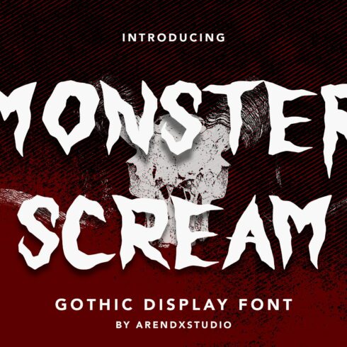 Monster Scream - Gothic Display Font cover image.
