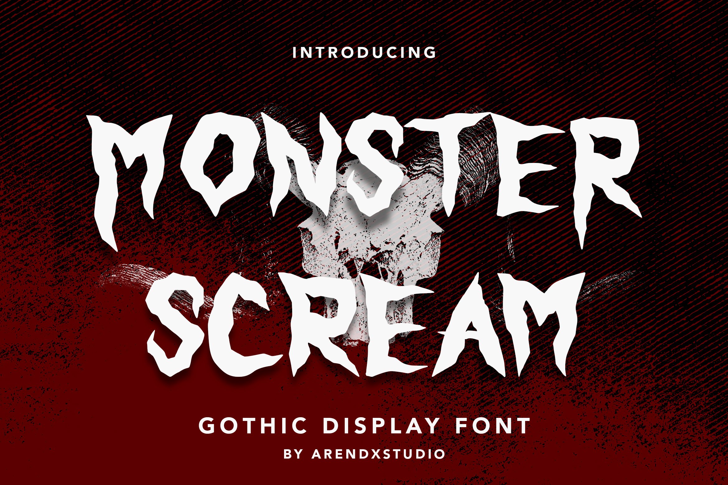 Monster Scream - Gothic Display Font cover image.