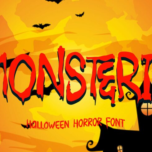 MONSTERIA - Halloween Font cover image.
