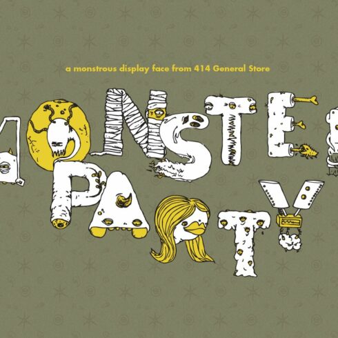 Monster Party - Typeface cover image.