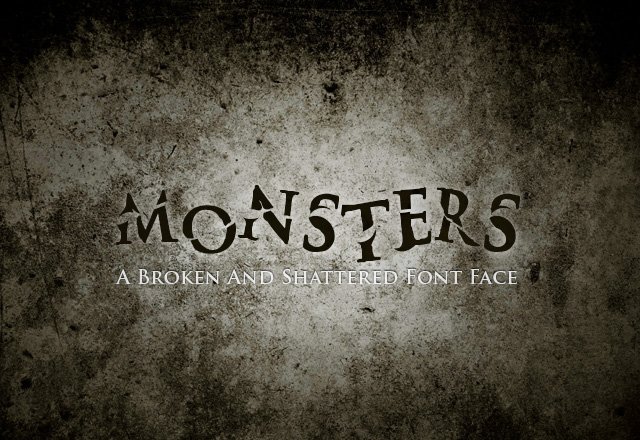 Monsters Font cover image.