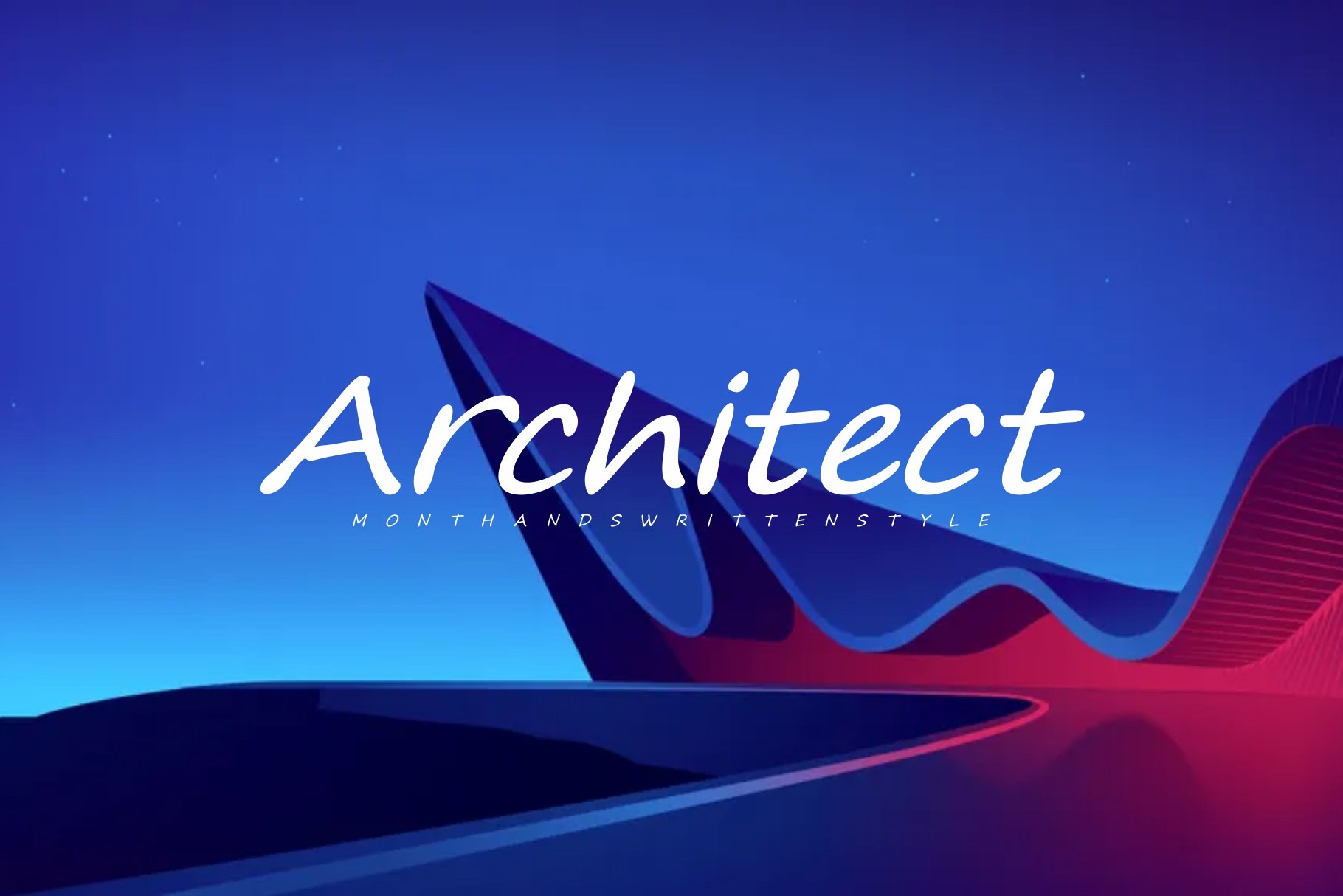 A blue background with the words architecture on it.