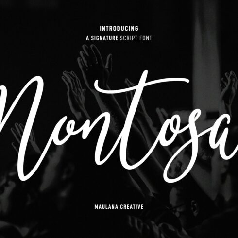 Montosal Signature Script Font cover image.