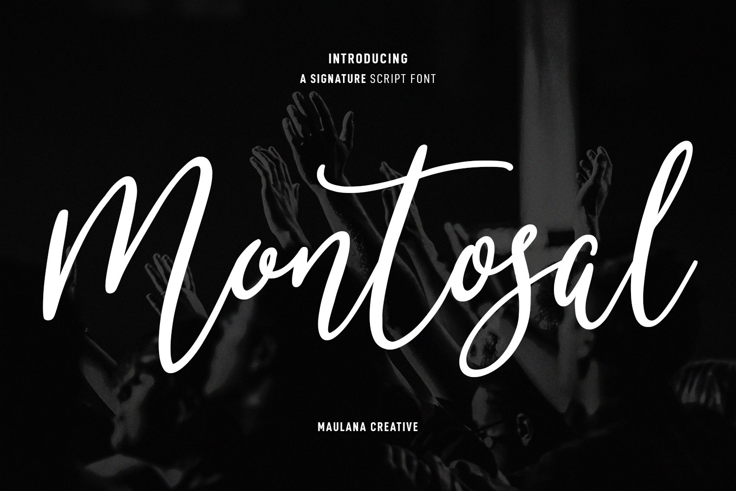 Montosal Signature Script Font cover image.