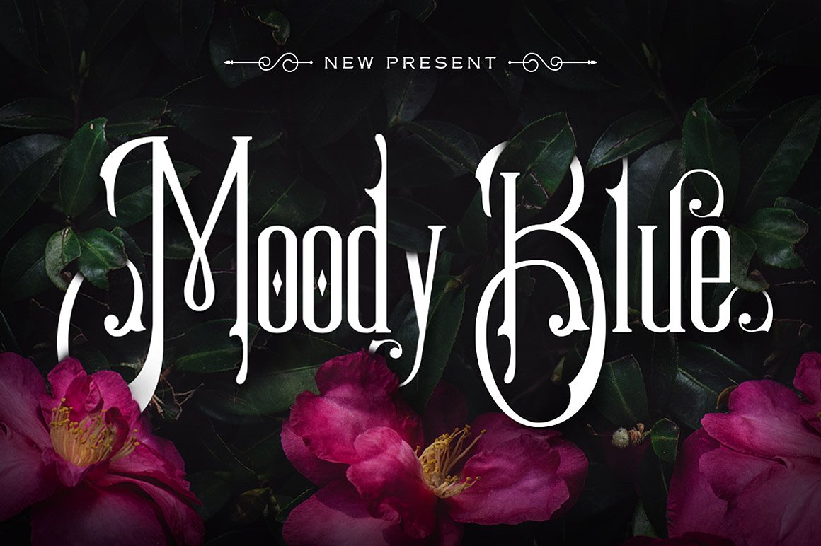 Moody Blue Typeface cover image.