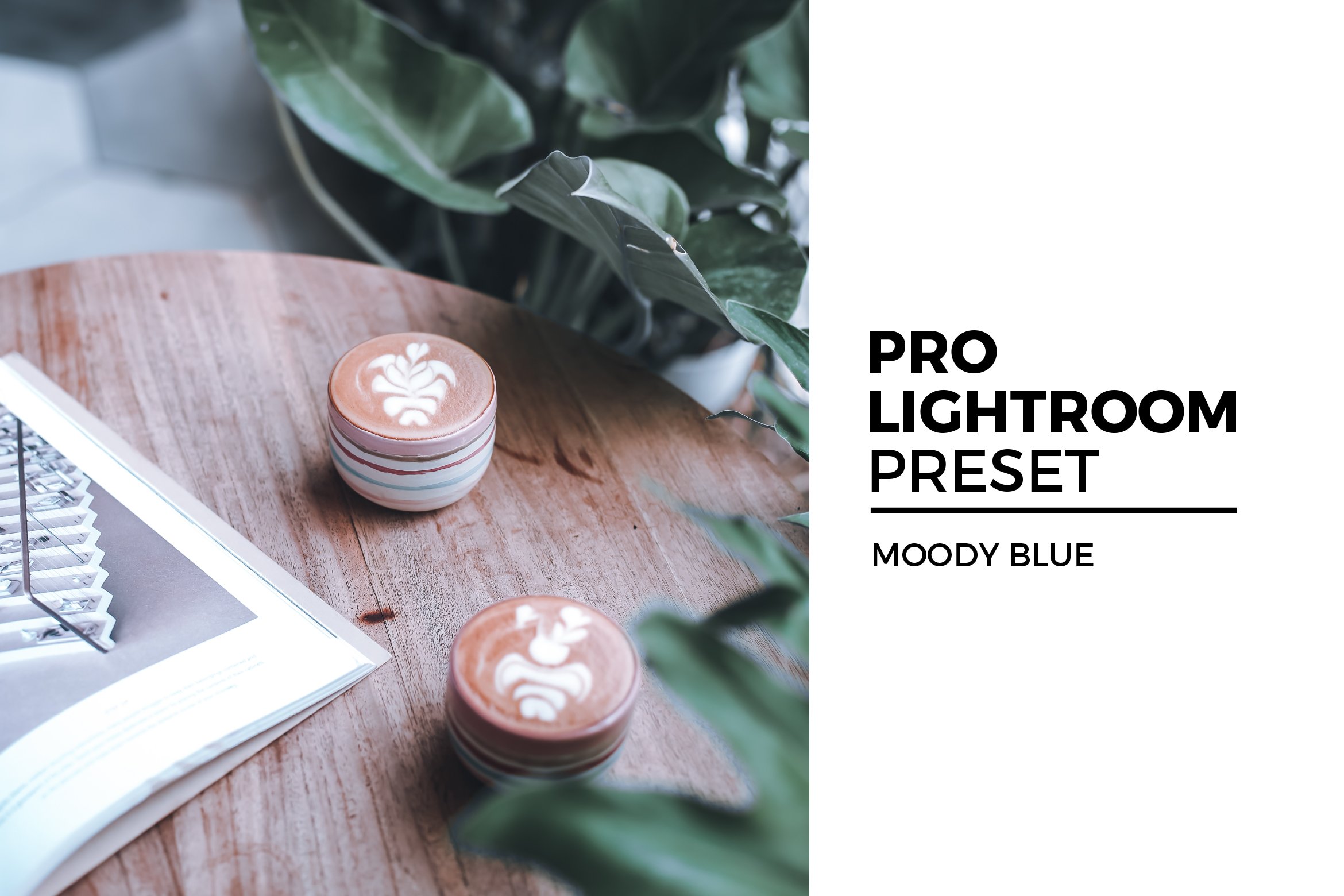 Moody Blue Lightroom Presetcover image.