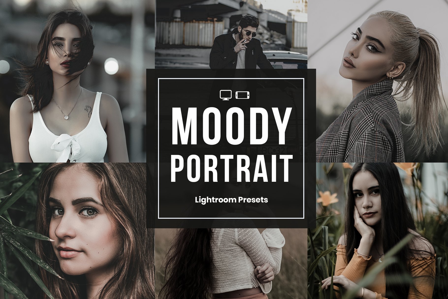 Moody Lightroom Presets For Portraitcover image.