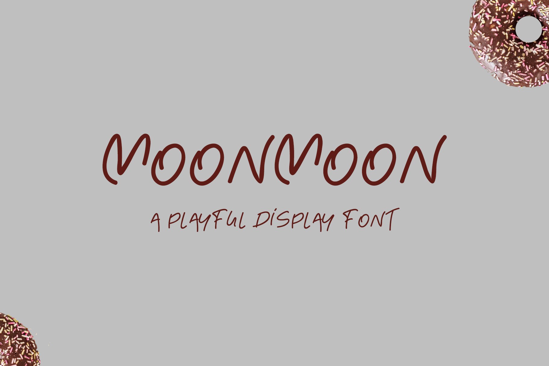 MoonMoon | Playful font cover image.
