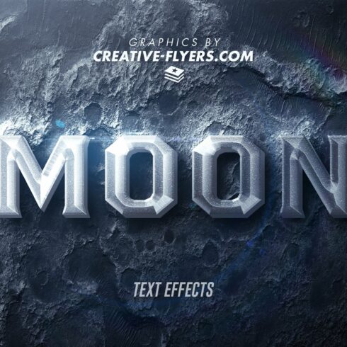 Photoshop Text Effects (Moonscape)cover image.