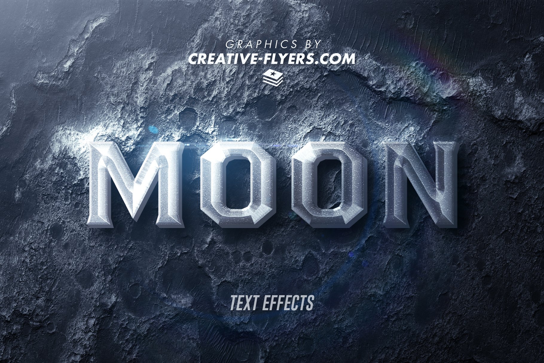 Photoshop Text Effects (Moonscape)cover image.
