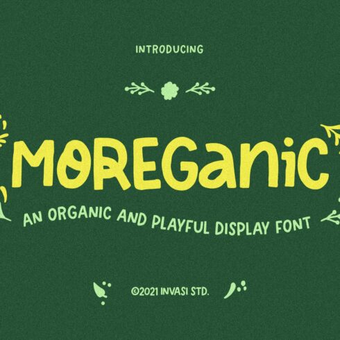 Moreganic - Organic Font cover image.