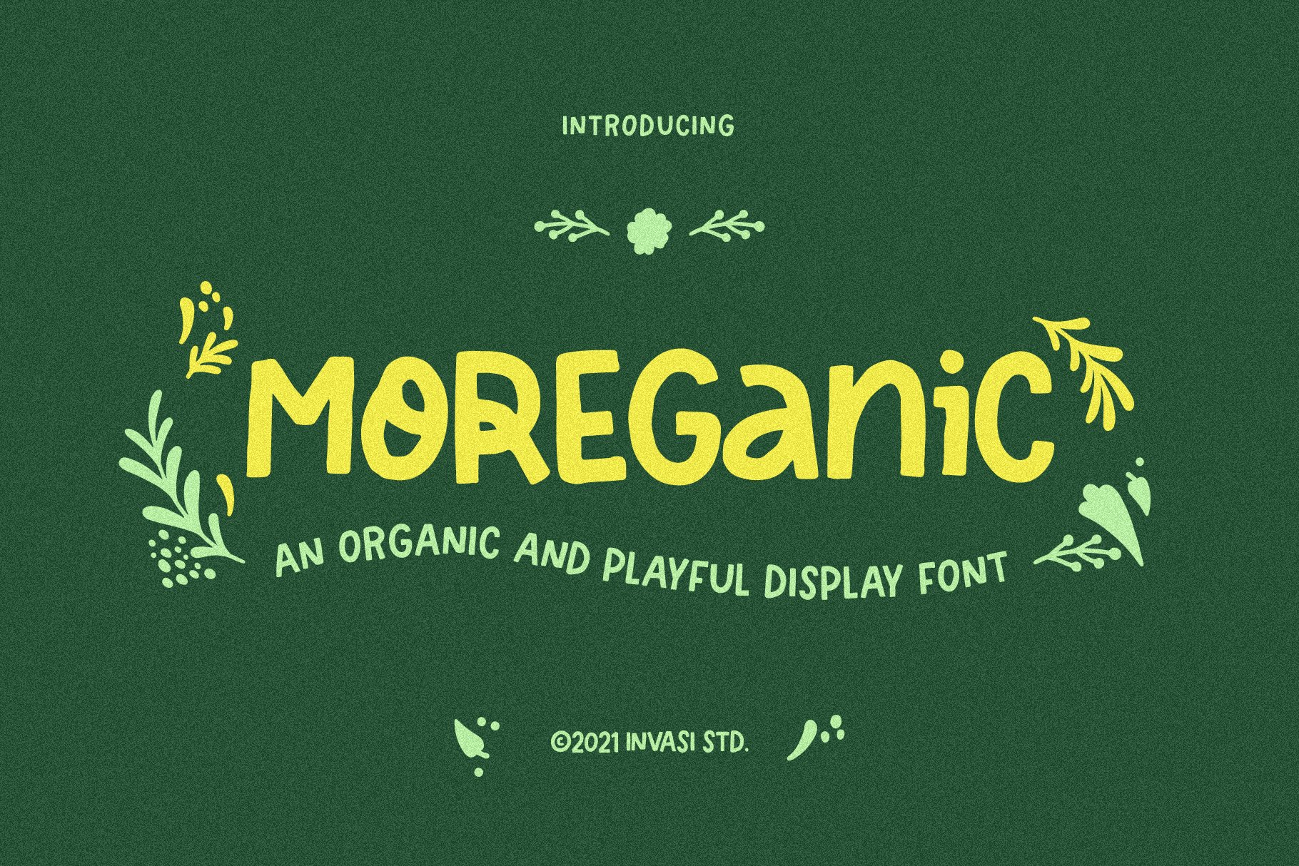 Moreganic - Organic Font cover image.