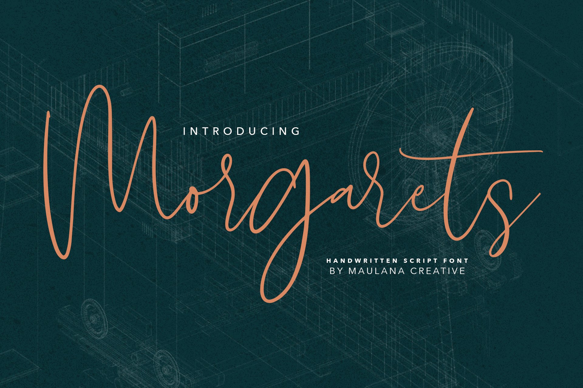 Morgarets Script Font cover image.