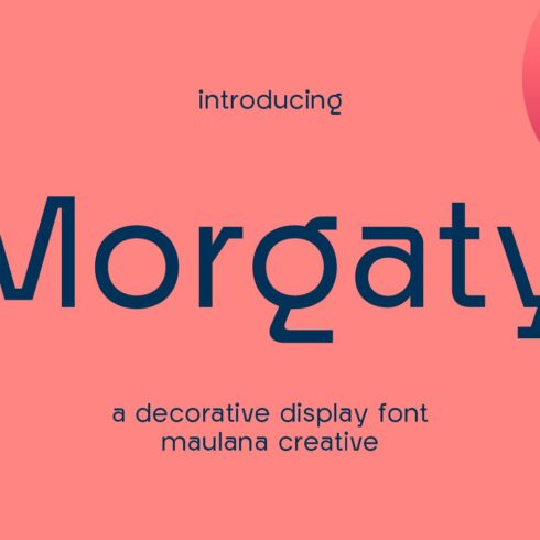 Morgaty Sans Display Font cover image.