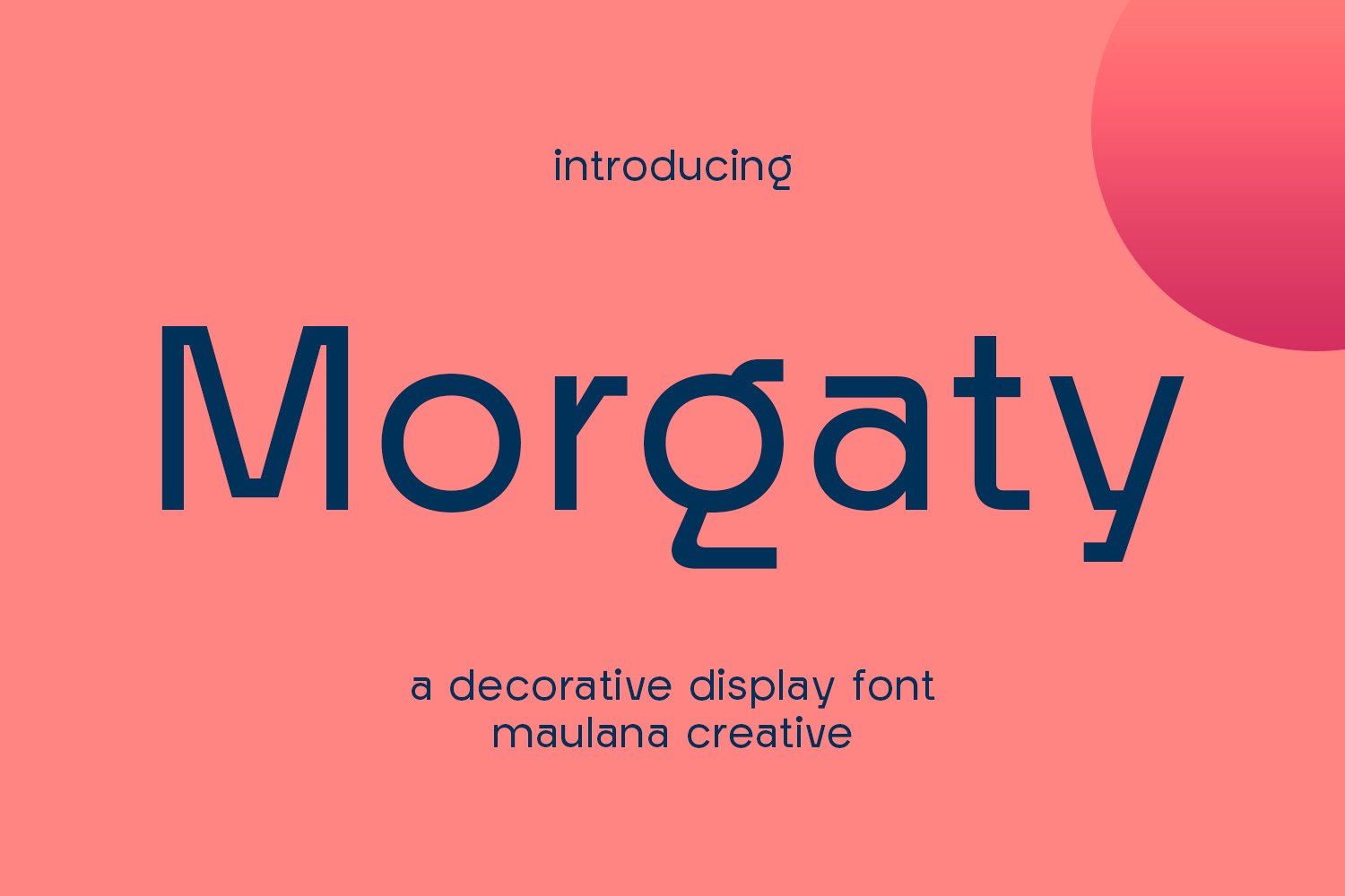 Morgaty Sans Display Font cover image.