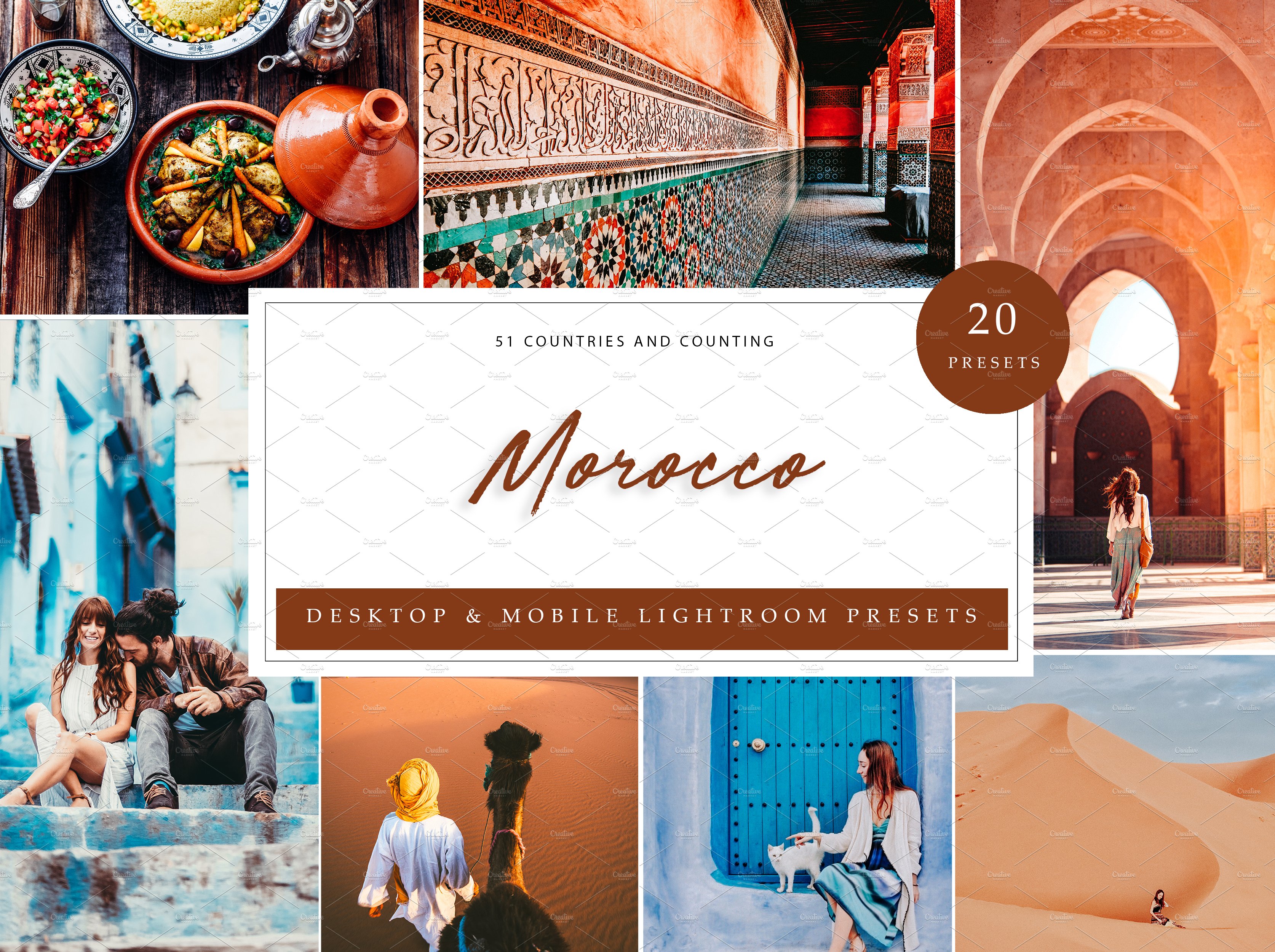 20 x Lightroom Presets, Moroccocover image.