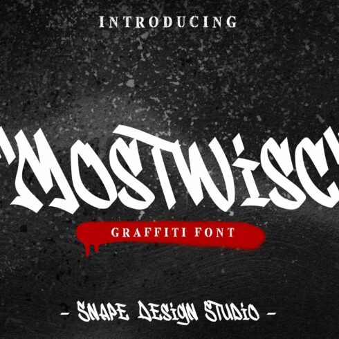 Mostwisc - Graffiti Font cover image.