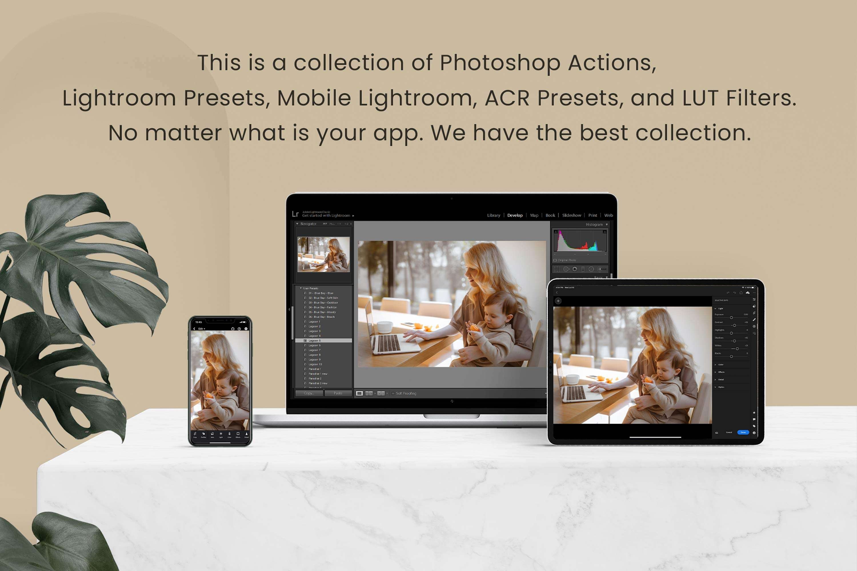 Motherhood Lightroom Presets Desktoppreview image.