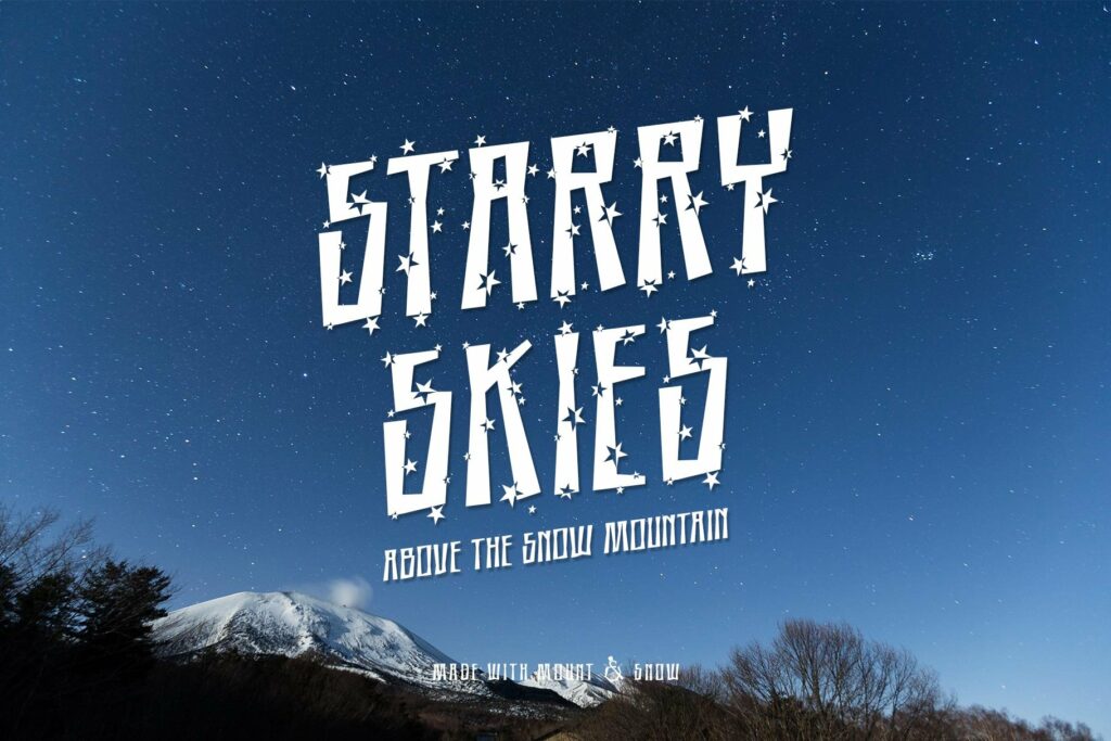 Mount and Snow Typeface – MasterBundles