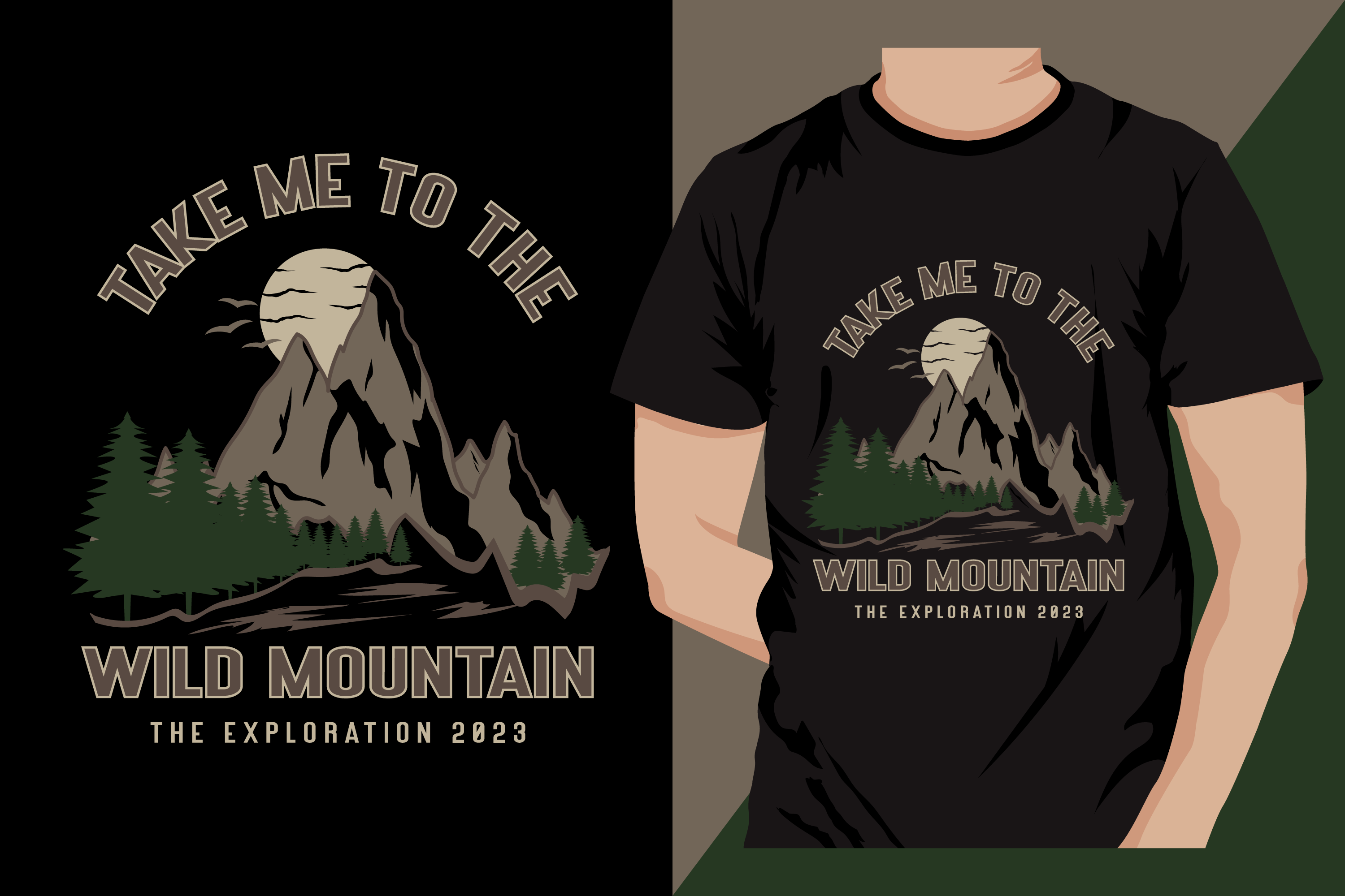 mountain t shirt design 448