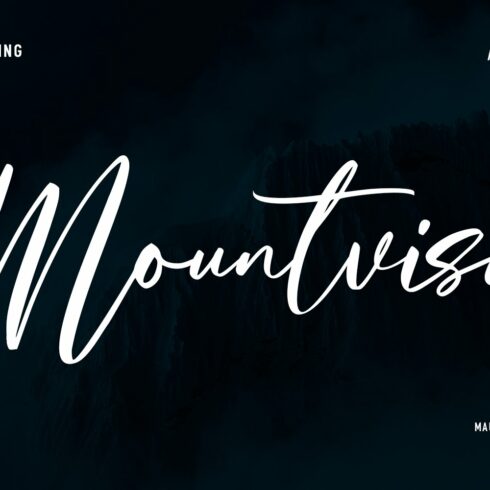 Mountvisa Script Font cover image.