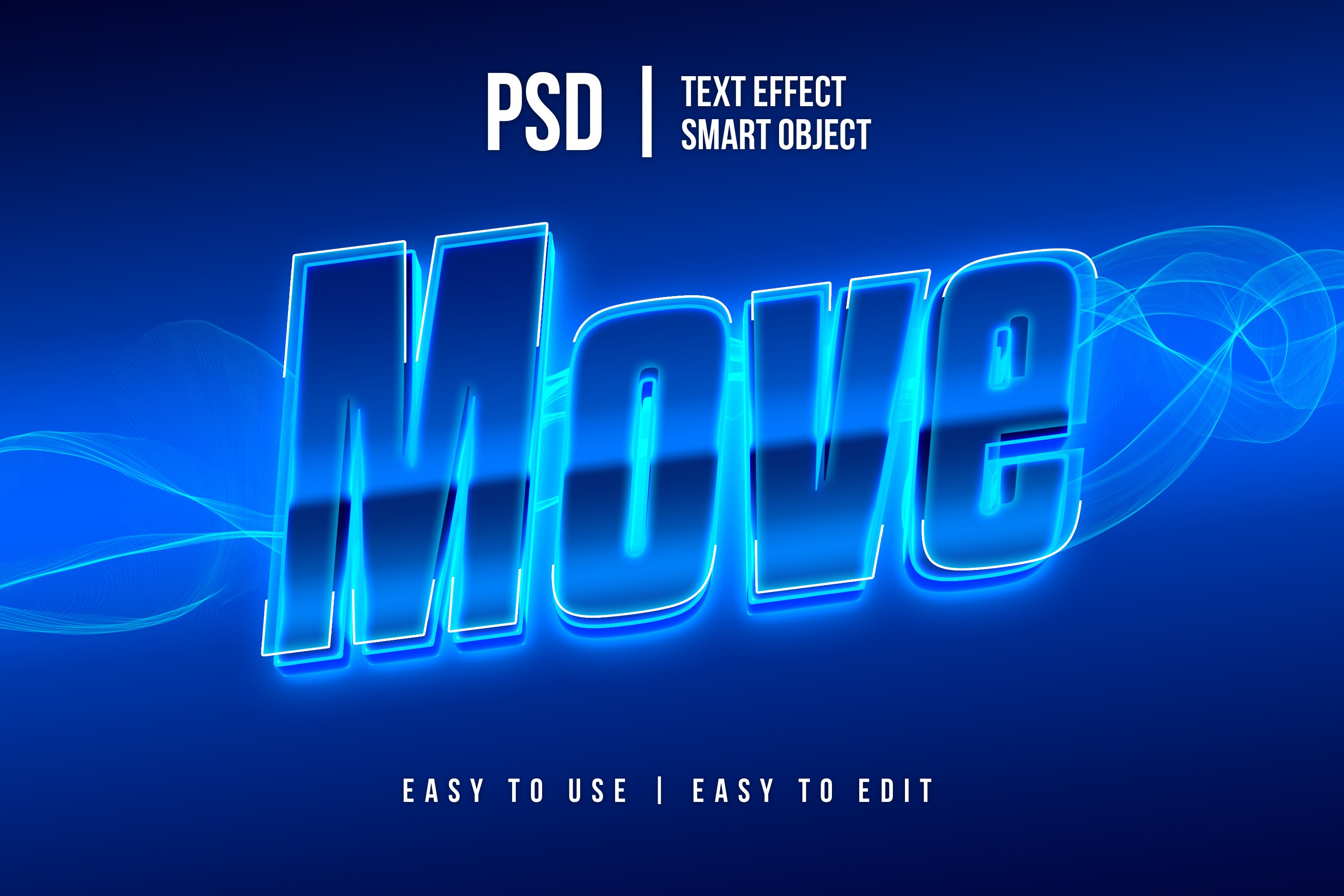 move speed editable text effect glowcover image.