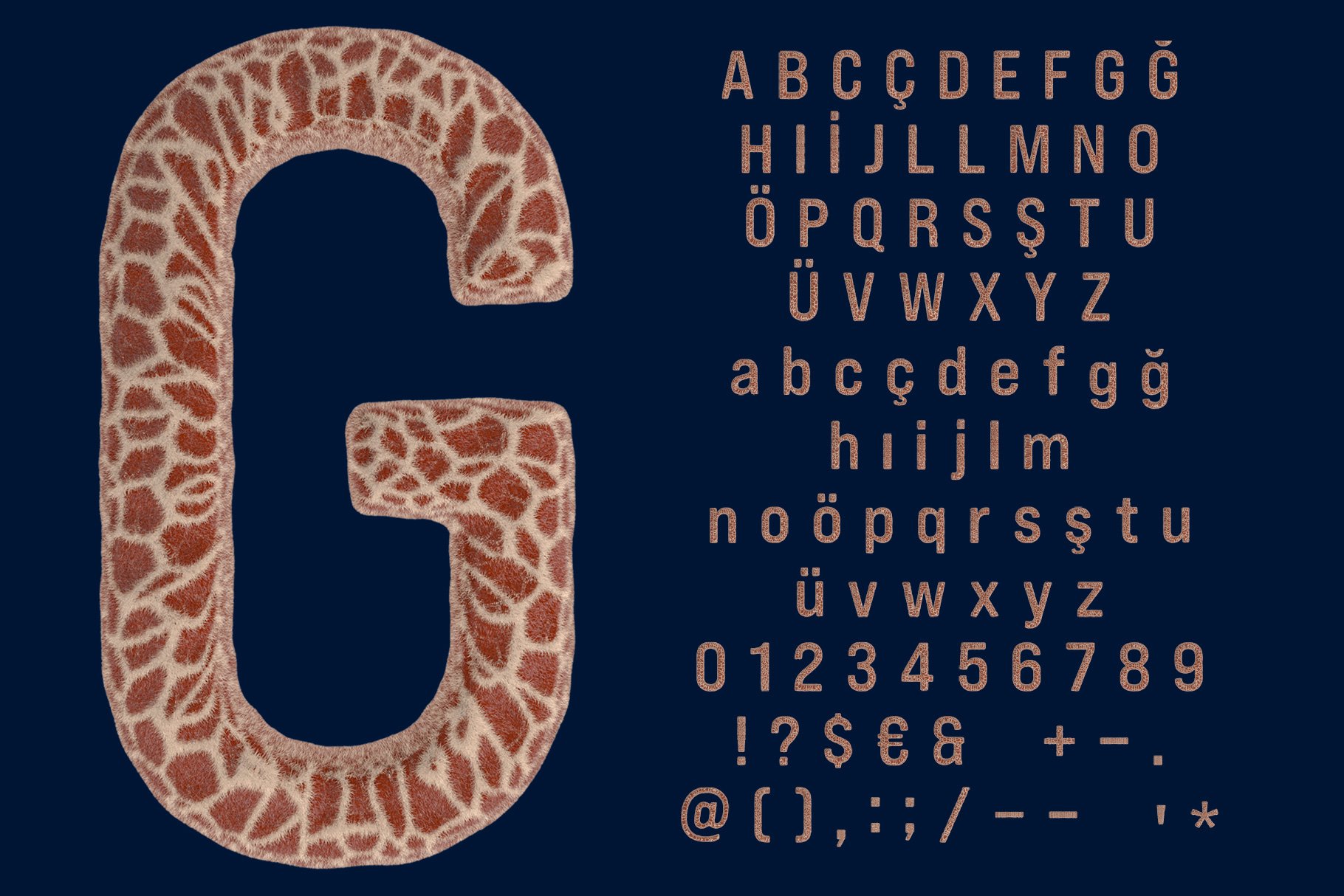 Giraffe SVG Font & PNG Lettering Setpreview image.