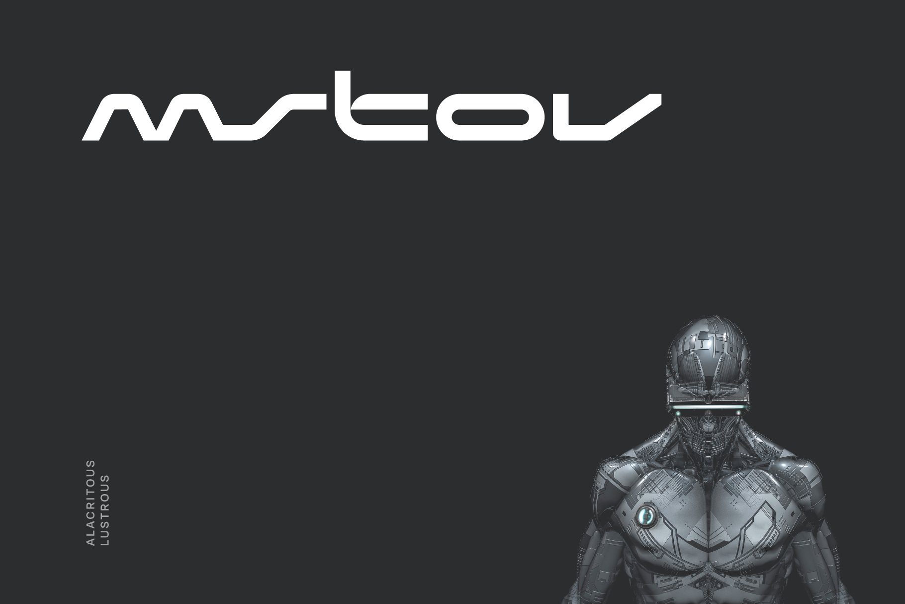 Mstov Futuristic Tech Font cover image.