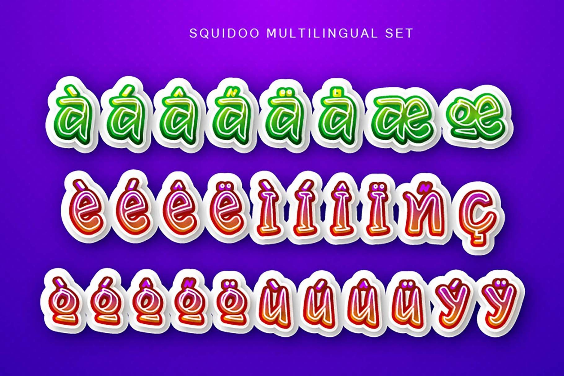 multilingual set squido 952