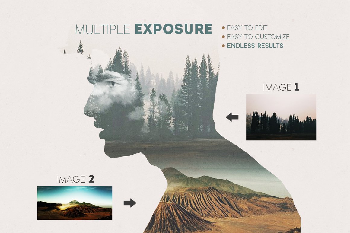 Double Exposure Photoshop Creatorpreview image.